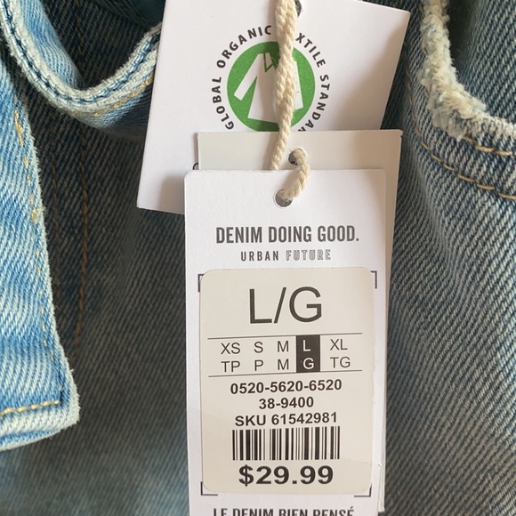 Light blue wash Urban Planet Jean Shorts - Picture 3 of 3